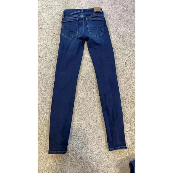 American Eagle Women's Verdugo Crop Skinny Jeans Blue Size 25 - Picture 2 of 4